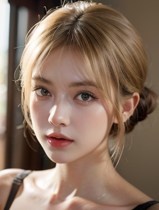 【标题】：墨色流韵：黑金色调中的女性魅力